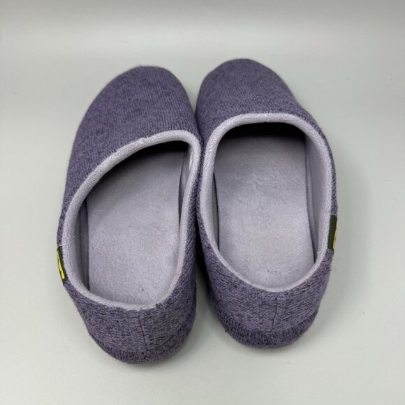 LL Bean Women's Sweater Fleece Slipper Scuff Slip on Purple Size 8 - Picture 7 of 9